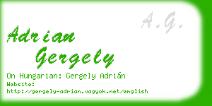adrian gergely business card