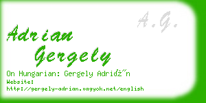 adrian gergely business card